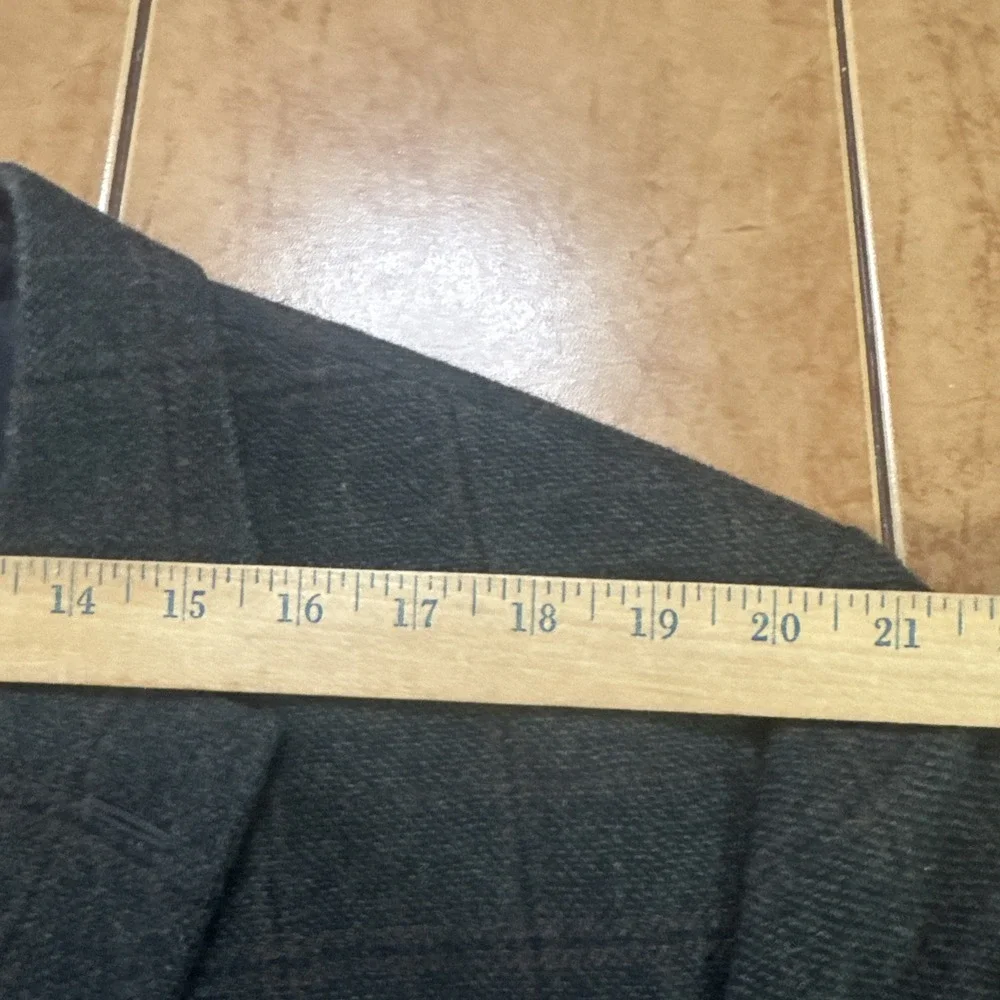 Jos A Bank 1905 Green Plaid Brrr Wool Tailored Fit Blazer Elbow Patch Jacket 46R